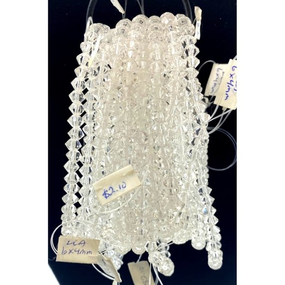 Wild Things Beads 6x4mm Bicone Bead Faceted Finding Jewelry - Picture 2 of 3